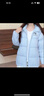 駱駝（CAMEL）戶(hù)外防潑水羽絨服男女90%絨子連帽外套 735CR0L7014 湘妃藍 S 曬單實(shí)拍圖