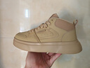 森馬/SENMA高幫鞋男款2025春季新款時(shí)尚百搭厚底增高板鞋休閑運動(dòng)鞋子 麥色 42 曬單實(shí)拍圖