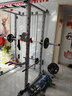 研博（YANBO）深蹲臥推架多功能綜合訓練器械家用龍門(mén)架舉重器材史密斯健身器材 豪華款+60KG杠鈴【送貨上門(mén)】 曬單實(shí)拍圖