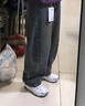 森馬（Semir）王安宇同款丨牛仔褲男復古彎刀褲25冬長(cháng)褲丹寧布褲子109725124107 曬單實(shí)拍圖