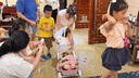 G.DUCKKIDS小黃鴨周歲禮服女寶寶連衣裙抓周嬰兒裙子兒童公主裙女孩生日禮物 蛋糕裙加頭紗 80 尺碼6-12月【75-85cm】 曬單實(shí)拍圖