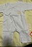 貝瑞加（Babyprints）新生兒連體衣2件裝嬰兒純棉內(nèi)衣薄款四季爬服柔軟寶寶哈衣 藍(lán)52 曬單實(shí)拍圖