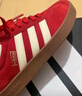 adidas「T頭鞋」VL COURT復古休閑板鞋德訓鞋男女阿迪達斯輕運動(dòng) 淺猩紅/暖香草色/黃色   37 曬單實(shí)拍圖