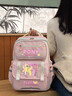 林蒙小馬寶莉書(shū)包可愛(ài)女童背包小學(xué)生三到六年級超輕護脊大容量雙肩包 桃粉色E款 贈送34件套 曬單實(shí)拍圖