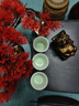 塔馳密司（touchmiss）玲瓏功夫茶具套裝家用輕奢陶瓷蓋碗茶杯茶壺一整套 影青海浪蓋碗套裝 曬單實(shí)拍圖