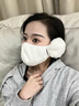 回力保暖口罩女冬季加絨面罩護耳罩一體戶(hù)外騎行防風(fēng)寒凍滑雪棉口罩 白色【口罩耳罩一體】 曬單實(shí)拍圖