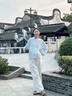 ARTFULMOM英國孕婦褲秋外穿2025新款不勒肚子彎刀牛仔褲秋冬裝打底闊腿長(cháng)褲 杏色 L 曬單實(shí)拍圖