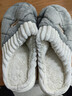 貓力棉拖鞋男士秋冬季居家戶(hù)外穿厚底毛絨保暖防滑舒適半包跟月子鞋女 灰色 44-45 (260mm)適合43-44 曬單實(shí)拍圖