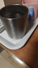 無(wú)印良品（MUJI）不銹鋼雙層馬克杯 大容量男女辦公學(xué)生水杯茶杯咖啡杯 銀色380ml 曬單實(shí)拍圖