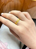 卡鉑亞 黃金戒指女 足金999麥穗戒指穗穗平安對戒結婚指環(huán)送女友送老婆 2.59克 面寬約4.6mm 曬單實(shí)拍圖