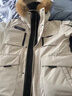 JASONWOOD中長(cháng)款羽絨服男女極寒加厚保暖白鵝絨冬季新款高端毛領(lǐng)外套男 卡其 [官方正品] XL /180 曬單實(shí)拍圖