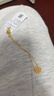 周六福足金999浪漫玫瑰黃金項鏈吊墜女 計價(jià)A0611681 約3.7g 40+5cm  曬單實(shí)拍圖