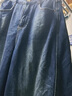 三彩2025冬季新款一體絨磨毛收腰牛仔褲休閑寬松鐮刀褲長(cháng)褲M(mǎn) 曬單實(shí)拍圖