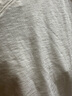優(yōu)衣庫(kù)【超品好價(jià)】女裝竹節(jié)紗V領(lǐng)T恤/短袖棉白T上衣打底483576 00 白色 S /155/80A 曬單實(shí)拍圖
