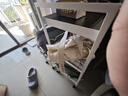 宜家（IKEA）耐斯弗思家用廚房置物架手推車(chē)浴室收納架客廳零食小推車(chē) 白色 曬單實(shí)拍圖
