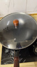 金存章丘炒鍋鐵鍋無(wú)涂層家用炒菜鍋圓底不易粘老式鍛打熟鐵鍋已開(kāi)鍋 曬單實(shí)拍圖