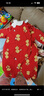 戴維貝拉（DAVE＆BELLA）嬰兒夾棉連體衣新生兒外出服加厚女寶寶衣服中國風(fēng)冬裝新年爬服 紅色【現貨】 80cm （建議身高73-80cm） 曬單實(shí)拍圖