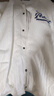 安初夏小香風(fēng)重磅飛行員夾克外套男士棒球服春秋季潮牌情侶衣服男裝上衣 X104白色 XL 【推薦120-140斤】 曬單實(shí)拍圖