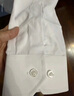 羅蒙（ROMON）純色商務(wù)職業(yè)正裝男士白襯衫工裝外套長袖襯衣男CS108白色4XL 曬單實(shí)拍圖
