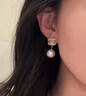 香奈兒（Chanel）耳釘chanel耳環(huán)耳墜雙C經(jīng)典耳釘金色 生日禮物圣誕禮物女神節禮物 珍珠款A36138-Y02005-Z2354 曬單實(shí)拍圖