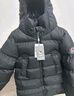保姆鵝  【風(fēng)墻】?jì)和鸾q服寶寶中長(cháng)款護臉加厚外套保暖童裝[NG2664] 炭黑 120 曬單實(shí)拍圖