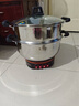惠當家（Hui Dang Jia）電鍋多功能電熱鍋電炒鍋家用電蒸鍋一體電煮鍋加厚304不銹鋼電火鍋G08-28國家補貼 曬單實(shí)拍圖