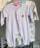 貝瑞加（Babyprints）嬰兒連體衣2件裝男女寶寶純棉哈衣新生兒護(hù)肚內(nèi)衣嬰兒滿月服 粉59 曬單實(shí)拍圖