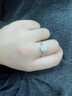 9999足銀小方糖戒指女純銀鋯石開(kāi)口可調節指環(huán)高級感輕奢方鉆尾戒 999純銀開(kāi)口小方糖鉆戒 曬單實(shí)拍圖