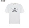 C'N'CCNC男裝22年春夏新款圓領(lǐng)短袖T恤品牌刺繡串珠工藝羅紋領(lǐng)口打底衫 白色 XL /54/(185/100A) 曬單實(shí)拍圖