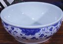 贛景景德鎮陶瓷和面盆加厚有蓋不沾發(fā)面揉面盆大號青花酸菜魚(yú)水煮魚(yú)碗 青花牡丹小號直徑30cm帶玻璃蓋 曬單實(shí)拍圖