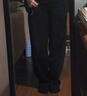 優(yōu)衣庫合作款/女裝男裝廓形長(cháng)褲/彎刀鐮刀褲480338 68 深藍色 22 /150/56A 曬單實(shí)拍圖