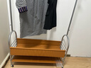 中古風(fēng)衣帽架可移動(dòng)衣架落地掛衣架臥室晾衣架床邊晚上放衣神器 100cm電鍍棕（升級出口品質(zhì)） 曬單實(shí)拍圖