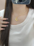 中國黃金（CHINA GOLD）星閃月亮馬足金吊墜黃金項鏈高級感生日紀念日禮物送女友老婆實(shí)用 精品禮盒請勿下單 曬單實(shí)拍圖