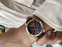 勞力士王子新款瑞士進(jìn)口男士手表機械表商務(wù)夜光防水鑲真鉆鏤空飛輪真皮男表 R3806棕皮玫殼黑面【進(jìn)口機芯】 真鉆鑒定卡 41mm 曬單實(shí)拍圖