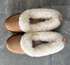 UGG【雙11搶先購】秋季新款女士厚底懶人毛毛鞋 1166733CHE|栗色36 曬單實(shí)拍圖