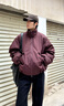 gxgjeans男裝 多色潮流寬松短款立領(lǐng)夾克式羽絨服外套 25冬新品 酒紅色 XL (180) 曬單實(shí)拍圖