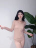 密汐皙迪（micisty）秋衣秋褲套裝女士純棉薄款全棉毛衫打底內穿保暖內衣秋冬季 云霧粉(60S新疆棉+7A) M 適合95-105斤 曬單實(shí)拍圖