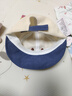 愛(ài)寶適嬰兒帽子春秋款寶寶鴨舌帽卡通棒球帽兒童外出遮陽(yáng)帽 藍(lán)小熊T150 曬單實(shí)拍圖