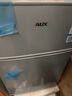 奧克斯（AUX）家用雙門(mén)迷你小型冰箱 冷藏冷凍保鮮小冰箱 宿舍租房節能電冰箱 【國家補貼】BCD-24K118 基礎款 銀色 曬單實(shí)拍圖