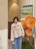 香影張予曦同款咩咩絨環(huán)保皮草女2025冬季新款皮毛一體毛絨短外套 粉色 S 曬單實(shí)拍圖