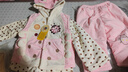 G.DUCKKIDS小黃鴨女寶寶春秋冬套裝6-12個(gè)月嬰幼兒衣服春秋季加厚2周歲嬰兒 甲殼蟲(chóng)粉紅色 90 曬單實(shí)拍圖