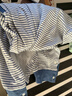 舒貝怡2件裝嬰兒衣服滿(mǎn)月新生兒連體衣周歲寶寶爬服春秋款哈衣藏青80 曬單實(shí)拍圖