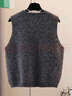 她池亮片馬夾2025秋裝新款女裝V領(lǐng)簡(jiǎn)約套頭寬松款針織馬甲 曬單實(shí)拍圖
