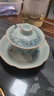 NEOEO 尼耳釉中彩三才蓋碗新田園野菊兔泡茶碗單個(gè)功夫茶具泡茶器尼爾茶具 尼耳釉中彩三才蓋碗N1318 曬單實(shí)拍圖