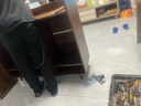悠源諾品實(shí)木鞋柜家用門(mén)口入戶(hù)柜換鞋凳一體靠墻玄關(guān)柜入戶(hù)鞋柜大容量鞋架 【深胡桃】120*35*101 曬單實(shí)拍圖