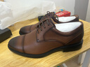 京東京造【萬(wàn)里行】男士三接頭商務(wù)休閑正裝鞋皮鞋婚鞋面試男金猴生產(chǎn)棕43 曬單實(shí)拍圖