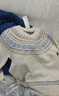 優(yōu)衣庫童裝男童女童souffle yarn舒芙蕾針織衫長(cháng)袖毛衣480865 01 乳白色 150 曬單實(shí)拍圖