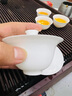 一品工坊薄胎骨瓷蓋碗單個(gè)高檔潮州工夫茶鳳凰單樅白瓷泡茶碗帶蓋三才蓋碗 薄胎蓋碗150ml 曬單實(shí)拍圖