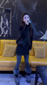 芭芙達妮棉服女款2025年最新款小個(gè)子燙鉆毛呢拼接短款冬季流行棉襖外套 灰色 M :【100-115斤】 曬單實(shí)拍圖