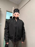 安初夏gtal三防美式飛行員夾克外套男春秋穿搭立領(lǐng)痞帥工裝沖鋒衣三件套 【黑色+黑色長(cháng)袖+黑西褲】 三件套 XL 適合130-145斤 曬單實(shí)拍圖